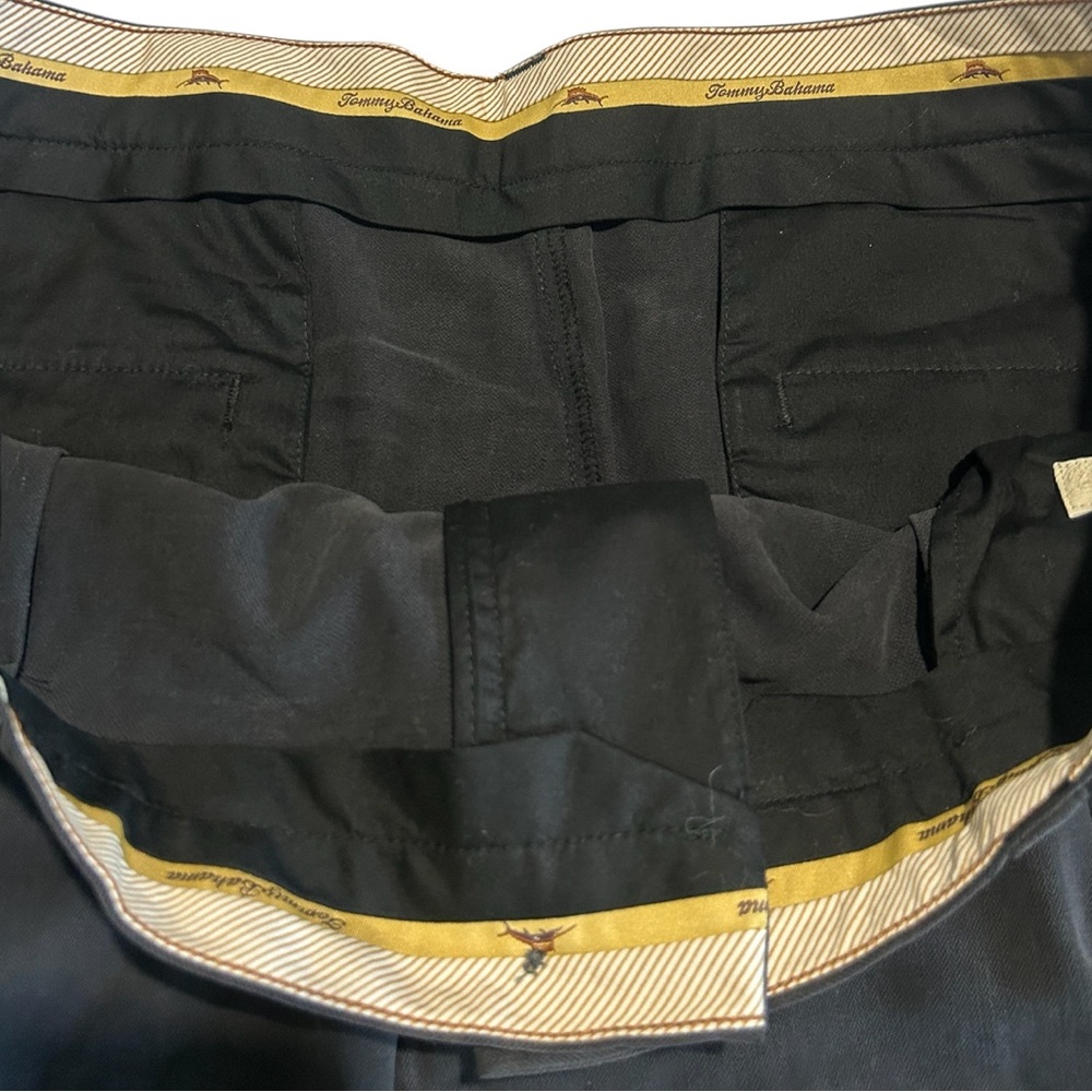 Tommy Bahama Men Point Sand Black Silk Pleated Shorts Classic Fit w/Pockets Sz10 - Picture 7 of 11